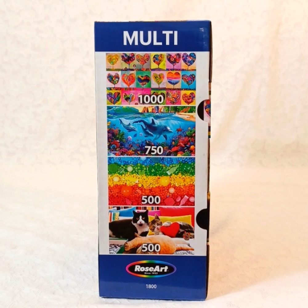 1000-piece puzzle +3 others Puzzles in 1 Set - Picture 8 of 13